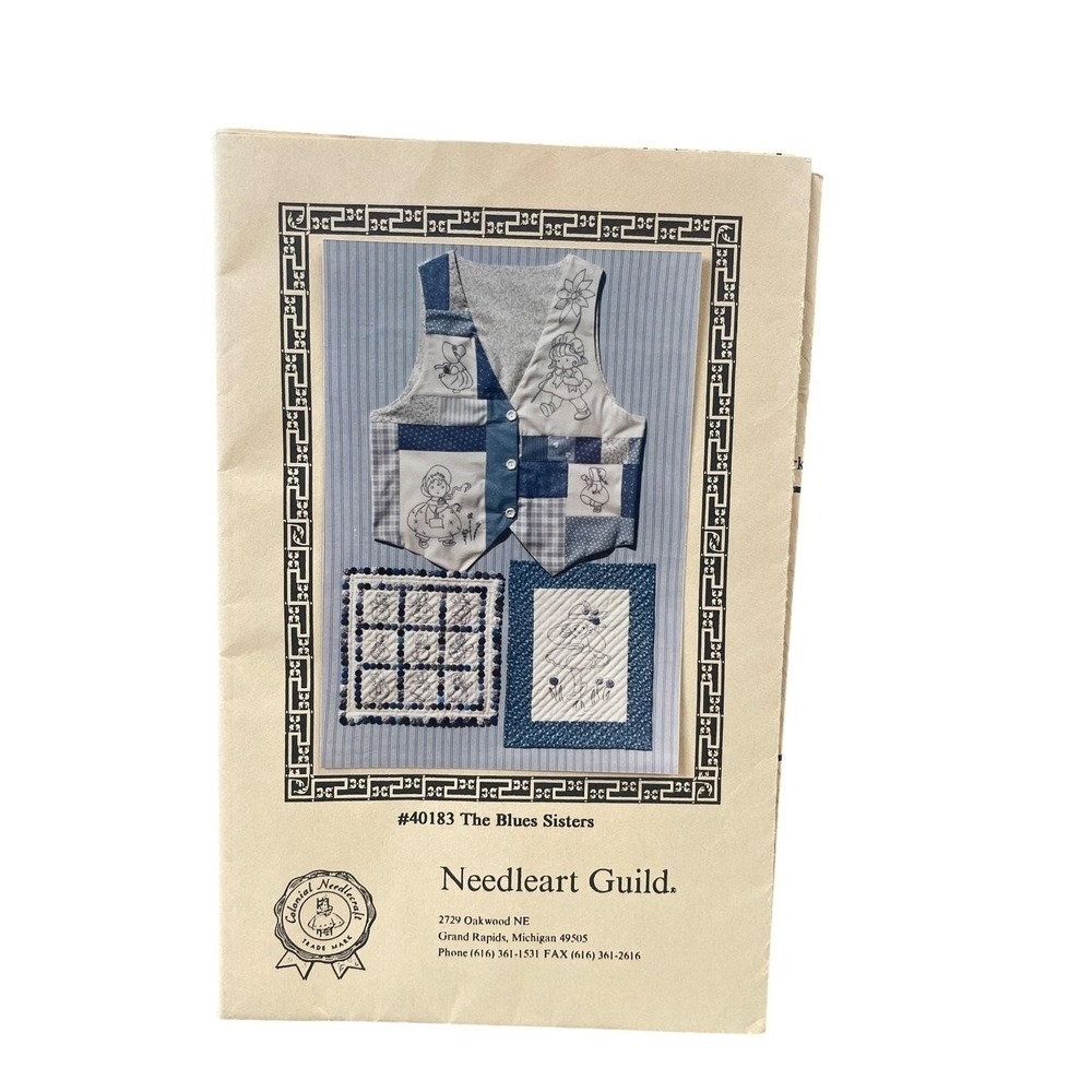 Needleart Guild #40183 Child Vest Quilt‎ Pattern S M L